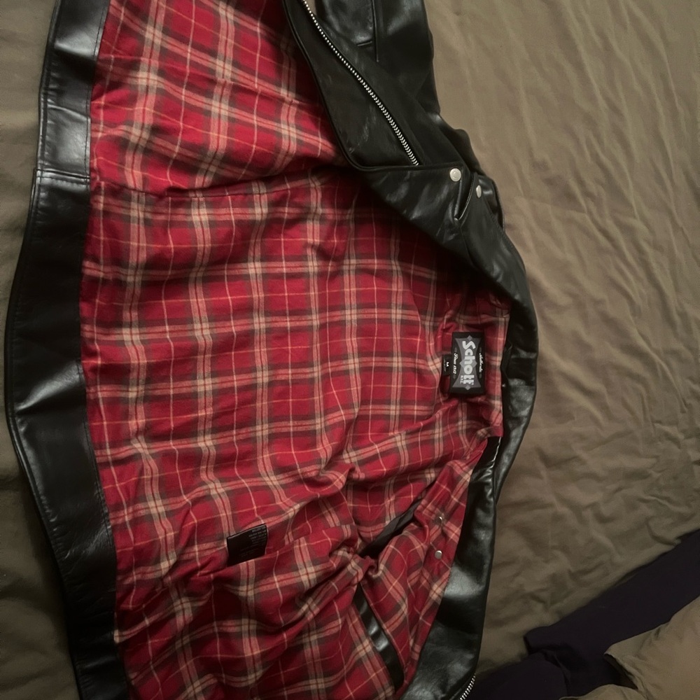 Schott NYC 626 Black Leather Biker Jacket - Picture 4 of 6